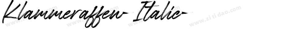 Klammeraffen-Italic字体转换