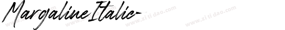 MargalineItalic字体转换