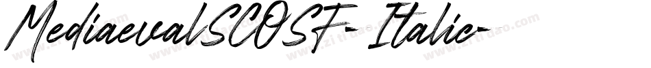 MediaevalSCOSF-Italic字体转换