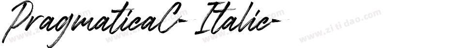 PragmaticaC-Italic字体转换