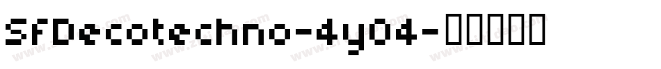 SfDecotechno-4y04字体转换