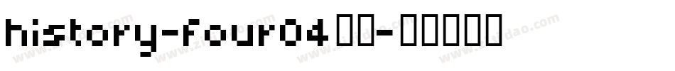 history-four04字体字体转换