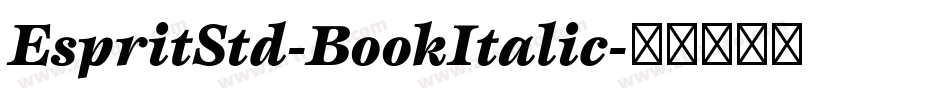 EspritStd-BookItalic字体转换