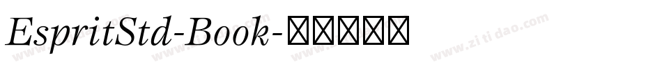 EspritStd-Book字体转换