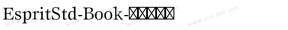 EspritStd-Book字体转换