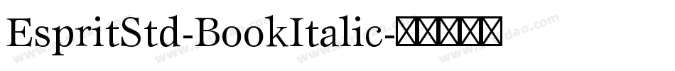 EspritStd-BookItalic字体转换