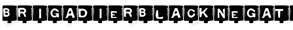 BrigadierBlackNegative字体转换