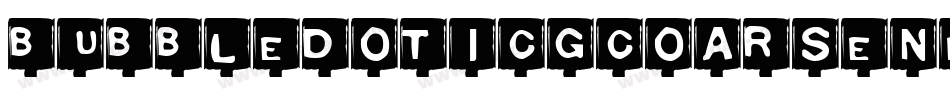 BubbledotICGCoarseNegative字体转换