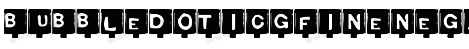 BubbledotICGFineNegative字体转换