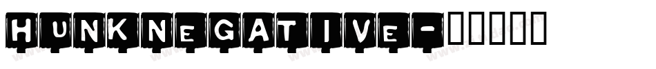 HunkNegative字体转换