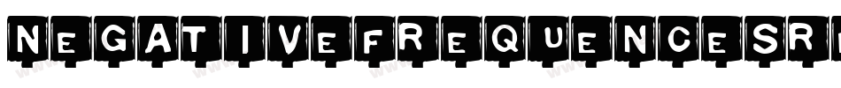 NegativeFrequencesRegular-Ooa6字体转换