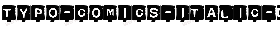 TYPO-COMICS-Italic-DEMO字体转换