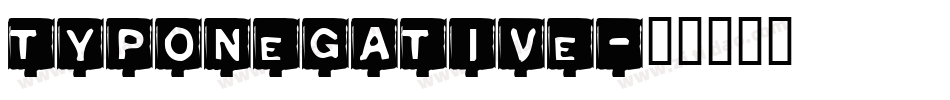 TypoNegative字体转换