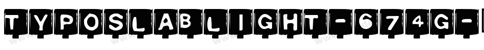 TypoSlabLight-674g字体转换