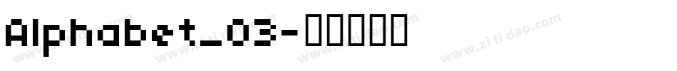 Alphabet_03字体转换