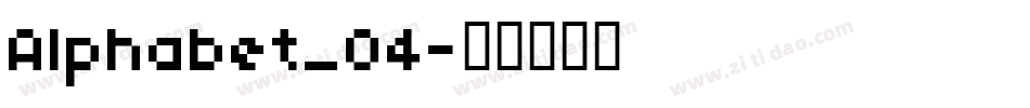 Alphabet_04字体转换