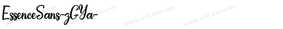 EssenceSans-zGYa字体转换
