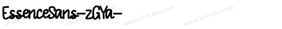 EssenceSans-zGYa字体转换
