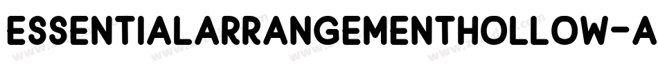 EssentialArrangementHollow-AXmp字体转换
