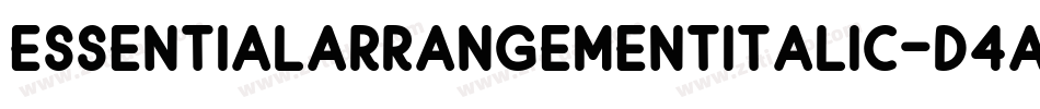 EssentialArrangementItalic-D4aD字体转换 EssentialArrangementItalic-D4aD字体转换