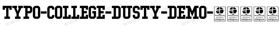 Typo-College-Dusty-Demo字体转换