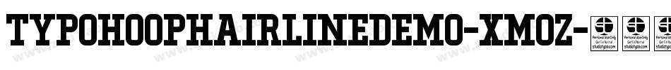 TypoHoopHairlineDemo-XmOZ字体转换