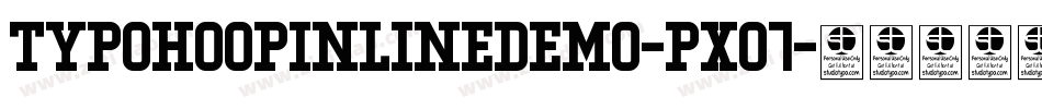 TypoHoopInlineDemo-PxO7字体转换