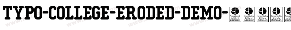 Typo-College-Eroded-Demo字体转换