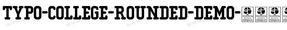 Typo-College-Rounded-Demo字体转换