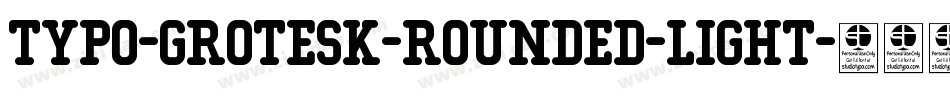 Typo-Grotesk-Rounded-Light字体转换
