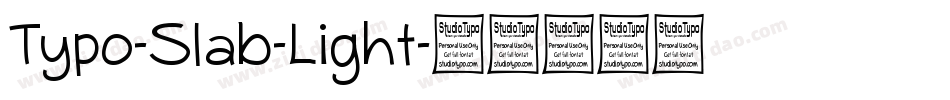 Typo-Slab-Light字体转换