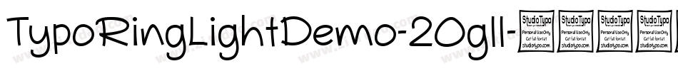 TypoRingLightDemo-2Ogll字体转换