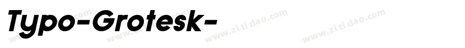 Typo-Grotesk字体转换