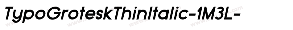 TypoGroteskThinItalic-1M3L字体转换 TypoGroteskThinItalic-1M3L字体转换