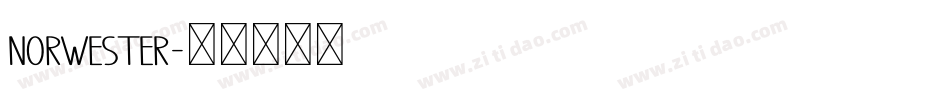 norwester字体转换