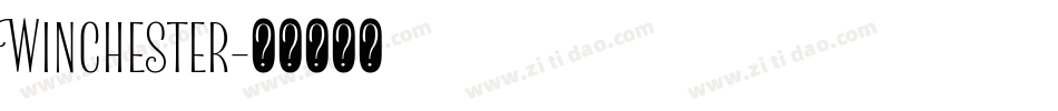 Winchester字体转换