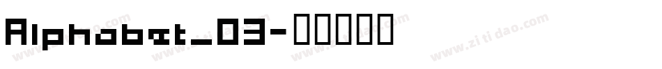 Alphabet_03字体转换