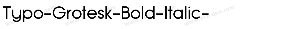 Typo-Grotesk-Bold-Italic字体转换