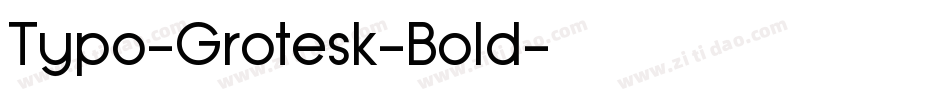 Typo-Grotesk-Bold字体转换