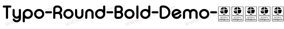 Typo-Round-Bold-Demo字体转换