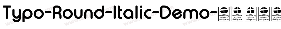 Typo-Round-Italic-Demo字体转换