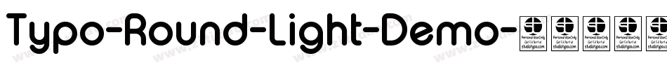 Typo-Round-Light-Demo字体转换