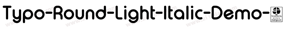 Typo-Round-Light-Italic-Demo字体转换