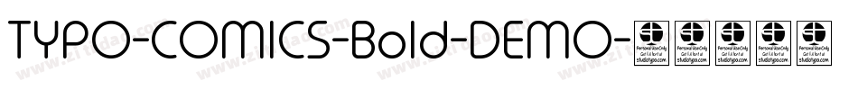 TYPO-COMICS-Bold-DEMO字体转换