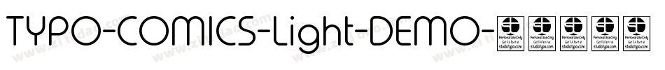 TYPO-COMICS-Light-DEMO字体转换