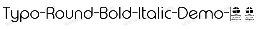 Typo-Round-Bold-Italic-Demo字体转换