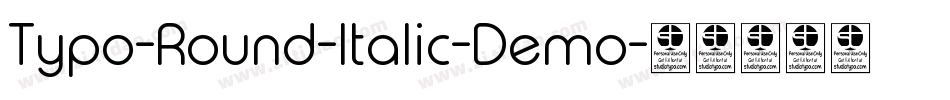 Typo-Round-Italic-Demo字体转换