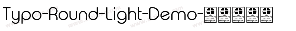 Typo-Round-Light-Demo字体转换