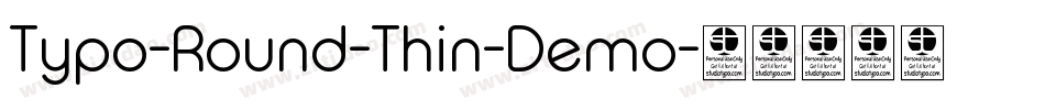 Typo-Round-Thin-Demo字体转换