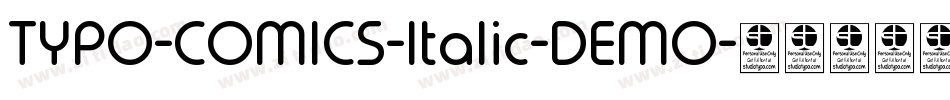 TYPO-COMICS-Italic-DEMO字体转换